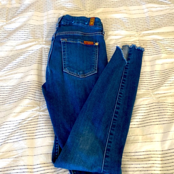 7 For All Mankind | Jeans | Seven For All Mankind Blair Ankle Skinny Jeans  Size 24 | Poshmark
